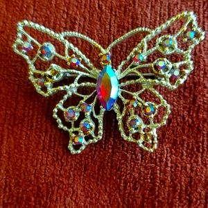vintage butterfly brooche